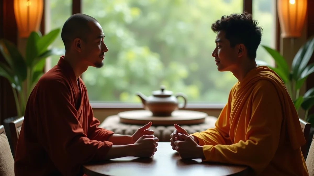 Dating for Buddhist Singles Seeking a Serious Relationship - editorial photograph