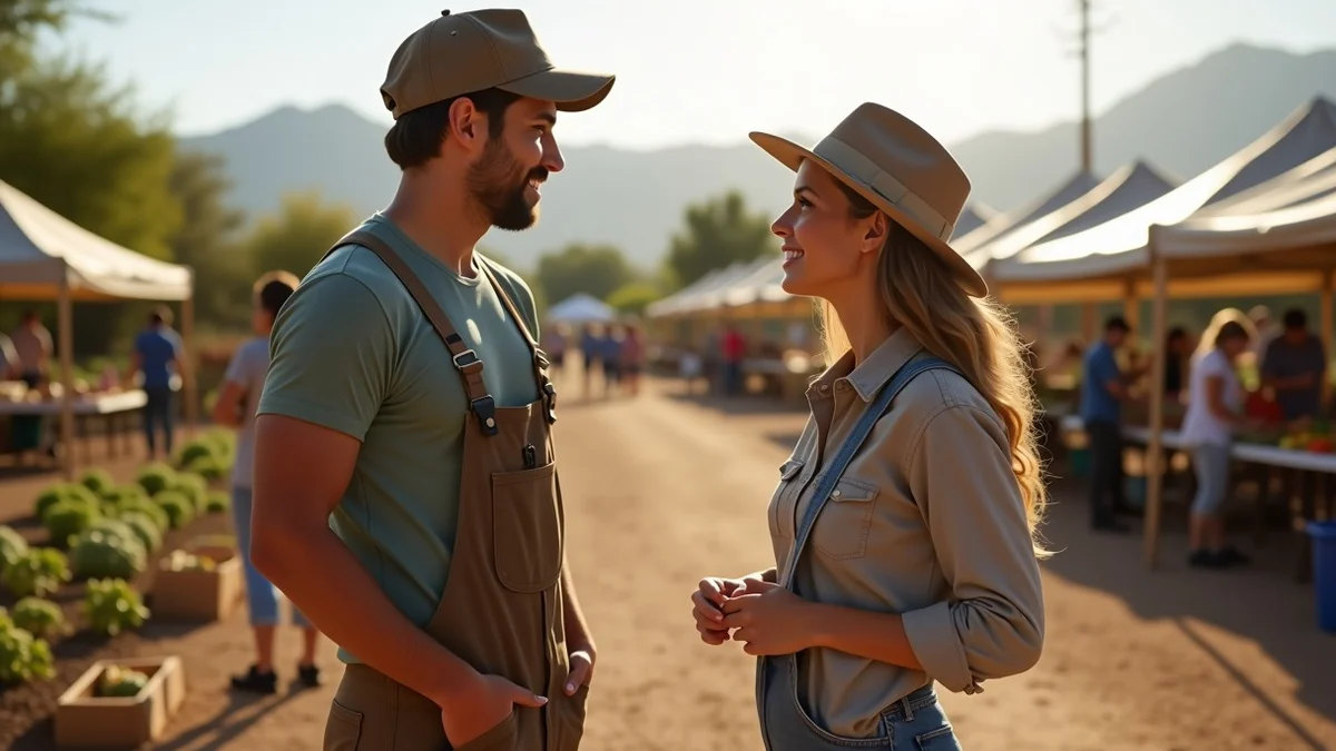 Farmers Dating in Glendale, Arizona: Meeting Singles Who Understand the Lifestyle - editorial photograph