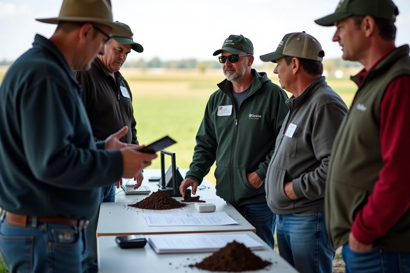 Clues that a Kansas City gathering attracts working agricultural communities - supporting editorial photograph