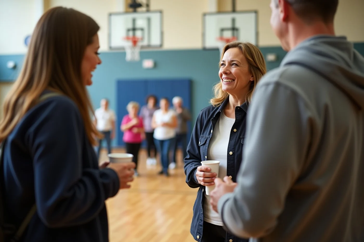 When regular group conversation becomes personal interest - supporting editorial photograph